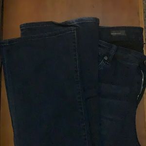 Dark wash boot cut jeans